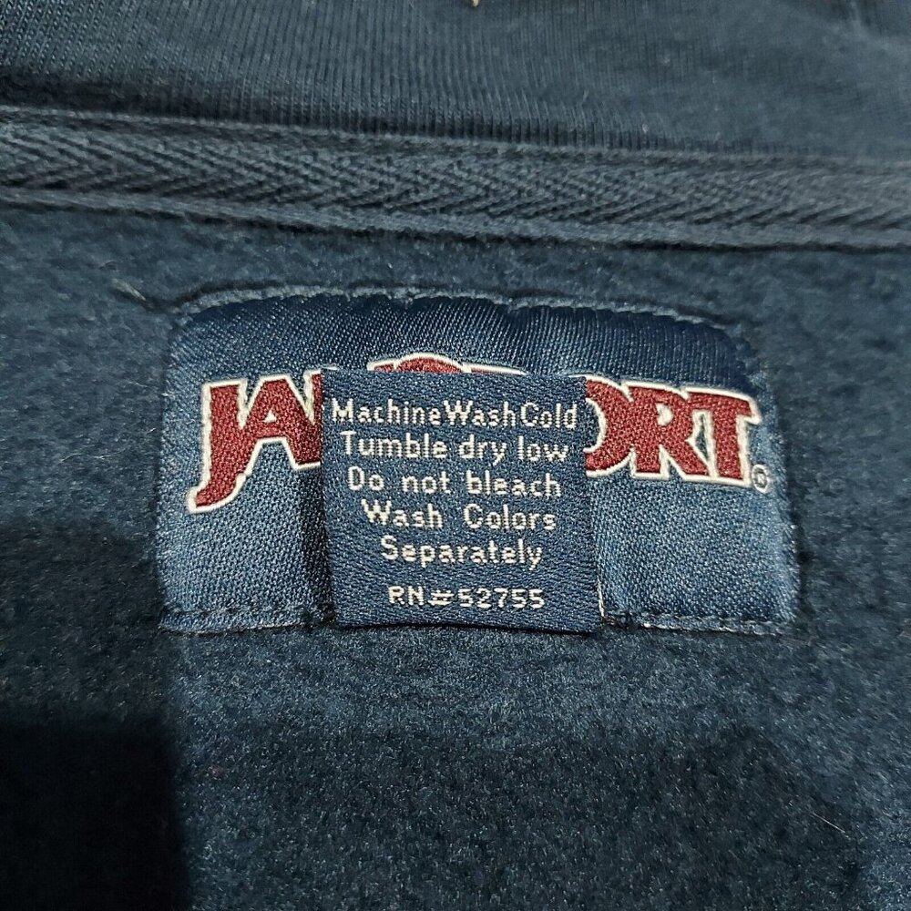 JanSport US Navy Sweatshirt Hoodie Adult Xsmall Military Blue Front Pockets - Picture 10 of 13